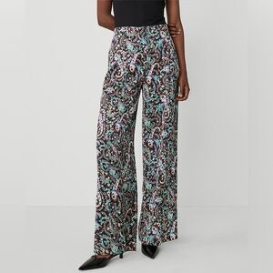 Ann Taylor Multicolor Paisley Wide-Leg Pants. NWT 6p